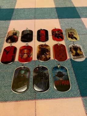 Ant-Man Collectible Dog Tag Charms - Assorted Red, Black, Gold
